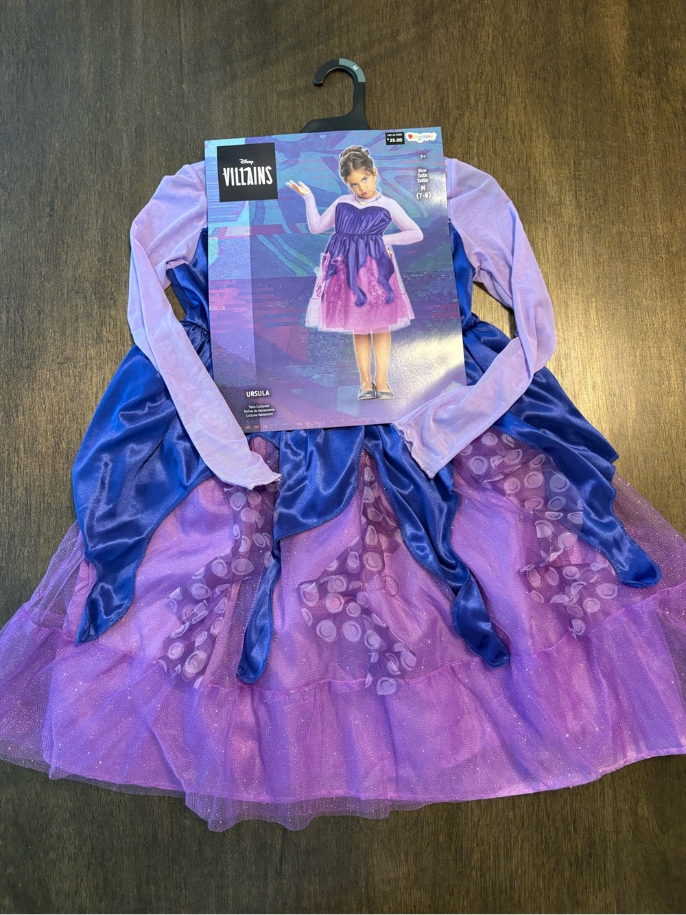 Disguise Purple and Navy Ursula Kids Costume Dress